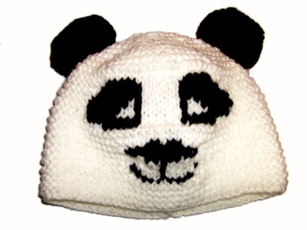 шапка панда